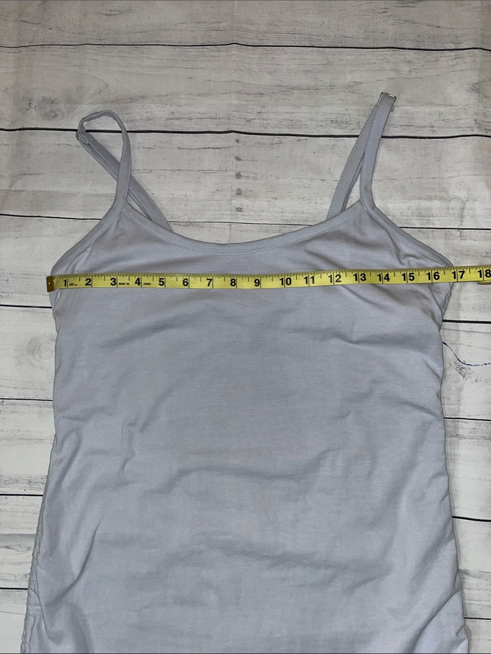 Adjustable Side-Ruched Spaghetti Strap Dress in Light blue - Picture 10 of 11